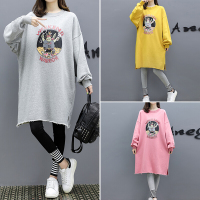 迪鲁奥(DILUAO)YXXM 孕妇装 2021夏季新款秋冬孕妇套装时尚宽松卡通图案中长款上衣+托腹裤两件套 980