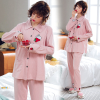 迪鲁奥(DILUAO)YXXM 孕妇装 2021夏新款月子服春秋产后哺乳睡衣冬款喂奶套装产妇孕妇睡衣家居月子服套装 07