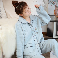 迪鲁奥(DILUAO)YXXM 月子服 春秋新款产后哺乳孕妇上衣开衫睡衣保暖夹棉厚款怀孕期喂奶家居服月子服套装秋 301