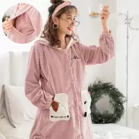 迪鲁奥(DILUAO)YXXM 月子服 秋冬加厚法兰绒孕妇装月子服产后保暖哺乳喂奶孕妇睡衣家居服月子服套装秋季 F661