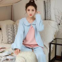 迪鲁奥(DILUAO)YXXM 月子服 秋冬新款加绒天鹅绒孕妇装月子服产后哺乳喂奶孕妇睡衣家居服月子服套装秋季 F198