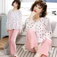 迪鲁奥(DILUAO)YXXM 孕妇装 2021夏季新款月子服薄款长袖产后春棉产后哺乳孕妇喂奶睡衣产妇家居月子服 824