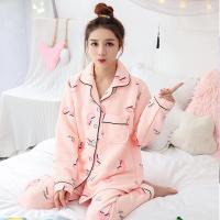 迪鲁奥（DILUAO)YXXM 孕妇装 2021夏新款哺乳睡衣秋冬季大码月子服甜美夹棉孕妇家居服喂奶服产妇月子服 176