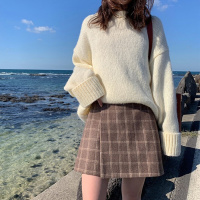 迪鲁奥(DILUAO)YXXM 孕妇装 孕妇短裙夏装2021春夏新款潮妈外穿半身裙托腹宽松a字半身裙百褶夏季孕妇裙 50