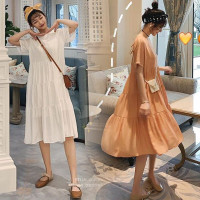 迪鲁奥(DILUAO)孕妇装夏装外出2021新款孕妇连衣裙中长款时尚潮妈孕妇裙子夏季宽松