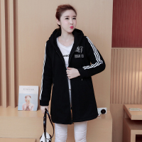 迪鲁奥(DILUAO)2021新款孕妇装秋冬加绒韩版中长款秋冬装孕妇上衣潮妈