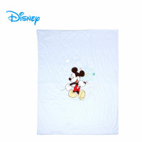 迪鲁奥（DILUAO)彩色童年宝宝儿童 小被子梭织空调被蓝色140CM*110CM 浅蓝色