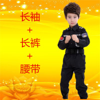 迪鲁奥(DILUAO)儿童服装警男童小小特警衣服小孩角色扮演特训服套装