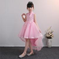 迪鲁奥(DILUAO)六一儿童节礼服公主裙2021新款夏洋气拖尾主持人演出服女童蓬蓬裙