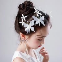 迪鲁奥(DILUAO)儿童头饰女孩蝴蝶头花晚会演出走秀摄影写真饰小朋友生日头饰品