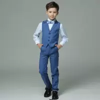 迪鲁奥(DILUAO)儿童礼服花童婚礼生日表演走秀主持春夏秋季套装晚礼服男童演出服
