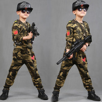 迪鲁奥(DILUAO)儿童军训套装儿童迷彩服男童军训特种兵套装春秋季战狼作战男孩潮童装t