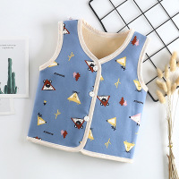 迪鲁奥(DILUAO)儿童马甲秋冬新款宝宝坎肩婴儿上开衫衣保暖男女童装t
