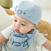迪鲁奥(DILUAO)婴儿帽子春秋天薄款0-3月宝宝婴幼儿海盗帽头巾夏季6秋冬