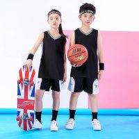 迪鲁奥(DILUAO)男童篮球服定做儿童韩版服套装透气大童球衣小学生背心短裤两件套7-8-9-15岁童夏装