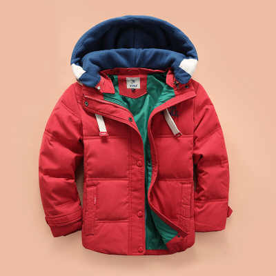 迪鲁奥(DILUAO)儿童羽绒服男童2021新款韩版加厚羽绒外套中小童冬装反季