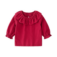 迪鲁奥(DILUAO)[同款折扣店]女婴儿童上衣服0岁1女童3男童宝宝卫衣打底衫秋秋装长袖T恤公主领