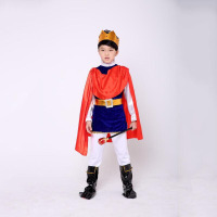 迪鲁奥（DILUAO)万圣节儿童服装男童王子衣服国王套装角色扮演cos服装男演出服 王子身高160cm XL
