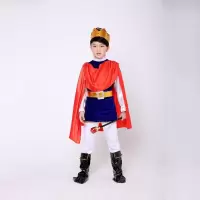 迪鲁奥（DILUAO)万圣节儿童服装男童王子衣服国王套装角色扮演cos服装男演出服 王子身高160cm XL