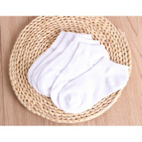 迪鲁奥(DILUAO)儿童船袜棉夏天浅口防滑袜子女童白袜子小学生孩运动棉袜