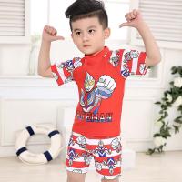 迪鲁奥(DILUAO)奥特曼儿童泳衣男童分体平角裤小孩沙滩防晒汪汪队游泳中大童套装