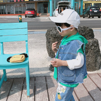 迪鲁奥(DILUAO)儿童秋季新款休闲马甲外穿潮男童小童洋气外套男宝宝 蓝色