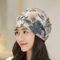 迪鲁奥(DILUAO)帽子女式春夏季薄款套头帽透气光头化疗帽堆堆帽月子帽包头巾时尚