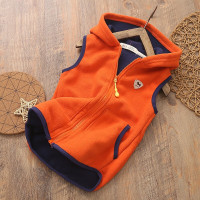 迪鲁奥(DILUAO)童装儿童摇粒绒马甲外套 男女宝宝小童上衣休闲幼儿园马夹