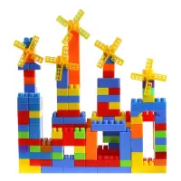 130件大颗粒积木玩具3-6周岁儿童益智玩具益智拼插拼装积木玩具幼儿园儿童大颗粒积木玩具3-6周岁儿童益智玩具