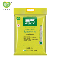 爱菊东北大米圆粒米超级小町米5kg 米香浓郁