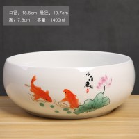 铜钱花盆水仙花睡莲碗莲无孔陶瓷特价清仓水养水培多肉大号茶洗