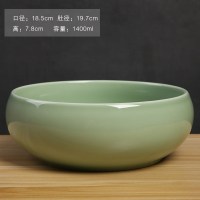 铜钱花盆水仙花睡莲碗莲无孔陶瓷特价清仓水养水培多肉大号茶洗