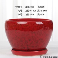 花盆陶瓷特价家用清仓大号特大带托盘简约吊兰创意绿萝小多肉花盆