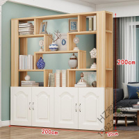 苏宁优选 简约现代玄关博古架置物架屏风客厅酒柜多宝阁书架茶叶展示架隔断欧因