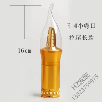 苏宁优选 LED拉尾灯泡蜡烛灯泡天地之光灯泡金色暖光上下发光DIY灯饰配件唐晶