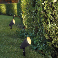 苏宁优选 led插泥灯圆形户外防水地插草地灯射树灯15w20w坐式草坪灯投光灯唐晶