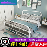 苏宁严选 欧式时尚铁艺床米简约现代双人床米卧室成人铁床单人床米宿舍公主床铁架床雅逸新款T欧因