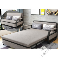 苏宁严选 沙发床可折叠床1.2米乳胶坐卧多功能双人客厅小户型懒人沙发两用 1米(5公分海绵) 颜色请备注 1.欧因