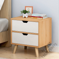 苏宁严选 卧室家具人造板简约现代床边柜小斗柜储物柜收纳柜田园现代简约欧式时尚沙发边几北欧带抽屉床头柜欧因