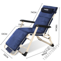 苏宁严选 折叠椅折叠床户外休闲躺椅午睡午休单人床坐躺两用178版折叠躺椅 FC57灰色欧因