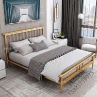 苏宁严选 现代铁架床1.5米1.8米双人床ins床单人床简约铁艺床新款简约欧因