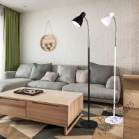 苏宁严选 简约现代落地灯 客厅书房立灯 卧室落地台灯 创意遥控LED调光地灯唐晶