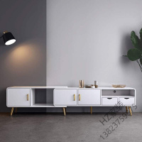 苏宁严选 北欧伸缩电视柜茶几组合套装简约现代日式小户型客厅电视机柜地柜欧因