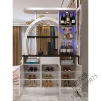 苏宁严选 客厅酒柜简约现代屏风进厅隔断双面入户鞋柜间厅柜子玄关柜欧因