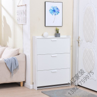 苏宁严选 超薄鞋柜白色带衣架鞋柜简约现代17cm进玄关翻斗玄关厅柜免漆欧因