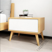 苏宁严选 北欧简约实木原木色小柜子桌主卧室松木床头柜储物收纳柜床边柜欧因