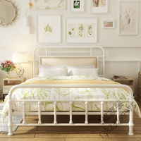 苏宁严选 北欧铁艺床单人双人床成人1.2 1.5 1.8米 儿童公主铁架床现代简约欧因