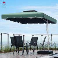 苏宁严选 户外遮阳伞庭院伞室外沙滩伞香蕉伞岗亭雨伞摆摊伞保安大伞太阳伞欧因