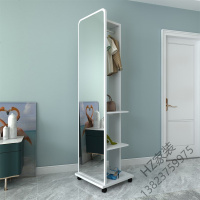 苏宁严选 镜子身镜穿衣镜落地镜家用简约北欧试衣镜女生卧室移动大立体镜欧因