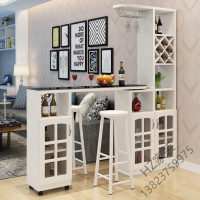 苏宁严选 家用吧台桌 酒柜 简约现代玄关隔断间厅柜欧式靠墙酒柜旋转小吧台欧因